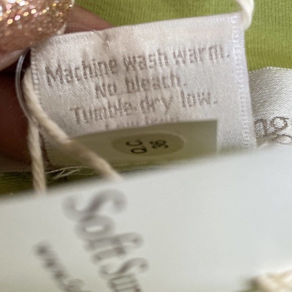 Soft Surroundings Jacket Womens Medium Nirvana Lime Button Closure New - Picture 10 of 11